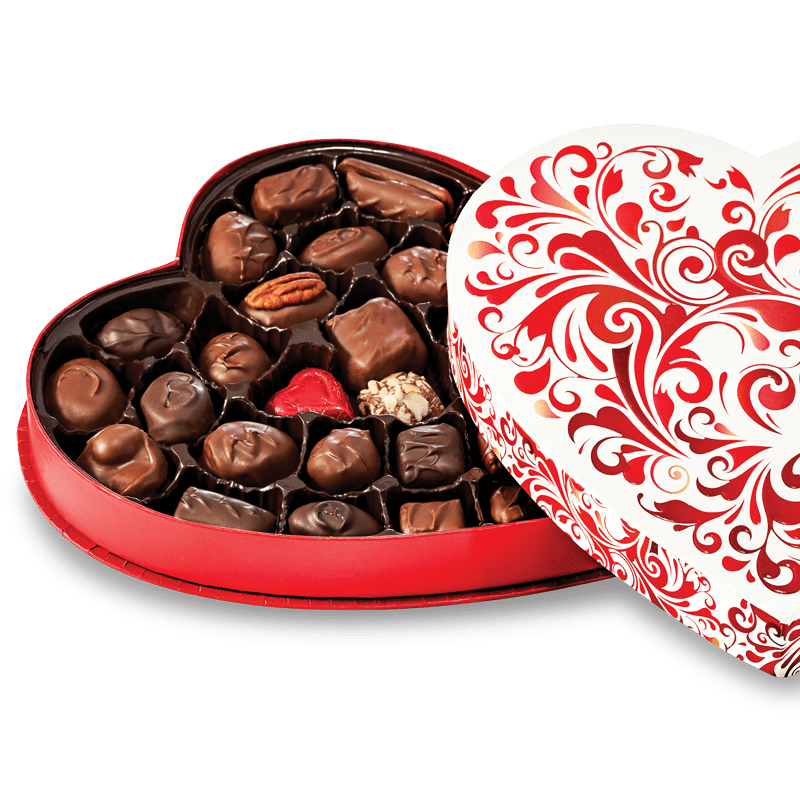 Red Swirl Heart
